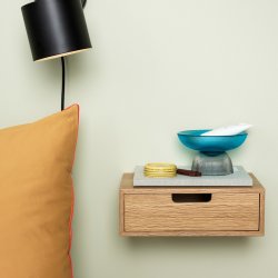 Hbsch Hide Opbevaringskasse m. Skuffe - Eg