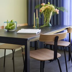 H�bsch Hock Spisestol Natur/Sort