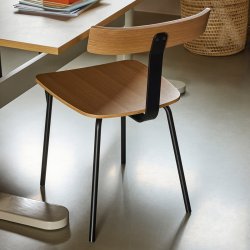 H�bsch Hock Spisestol Natur/Sort