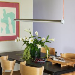 H&uuml;bsch Interplay Pendel Brun/Bl/Orange Stor