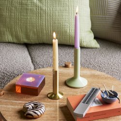 H&uuml;bsch Kindred Lysestager Lysegrn st af 2