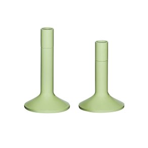 Hübsch Kindred Lysestager Lysegrn st af 2