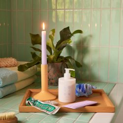 H&uuml;bsch Kindred Lysestager Orange st af 2