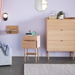 Hbsch Kommode Hide m. 3 Skuffer - Eg