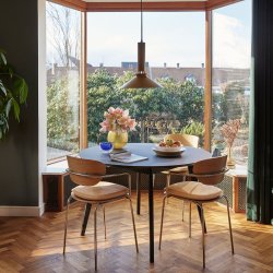 Hbsch Coney Pendel Lampe - Brunt Metal