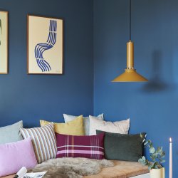 Hbsch Coney Pendel Lampe - Brunt Metal