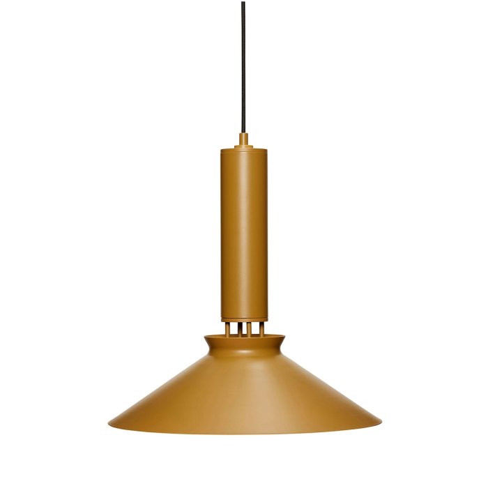 Hbsch Coney Pendel Lampe - Brunt Metal