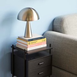 H&uuml;bsch Mush Bordlampe - Messing - Lav