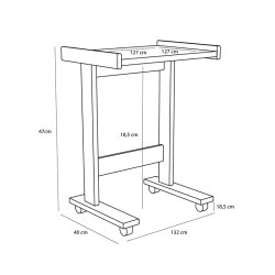 H�bsch Less Sidebord Natur