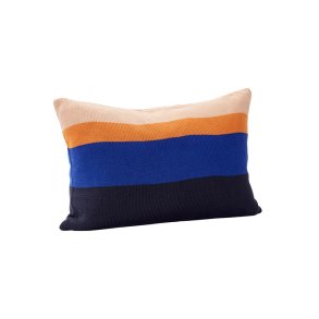 Hbsch Line Pude Strikket 40x60 cm - Sand/Rav/Bl