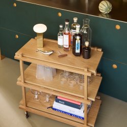 H�bsch Low Transportabel Lampe Messingfarve