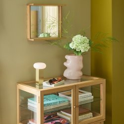 H�bsch Low Transportabel Lampe Messingfarve