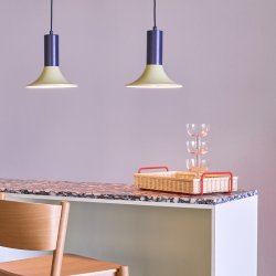 H&uuml;bsch Luminary Pendel Bl/Lysegrn