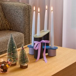 H�bsch Modu Lysestage S�t af 2 Flerfarvet