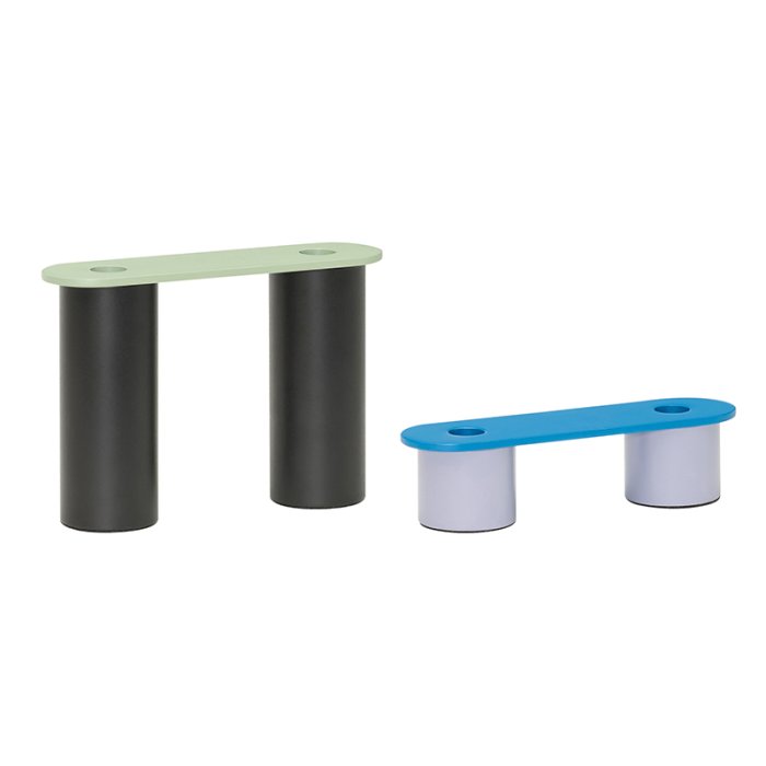 H�bsch Modu Lysestage S�t af 2 Flerfarvet