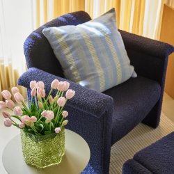 H�bsch Morph Pude 60x60cm Lysebl�