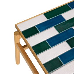 H�bsch Motif Sofabord Flerfarvet