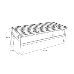 H�bsch Motif Sofabord Flerfarvet