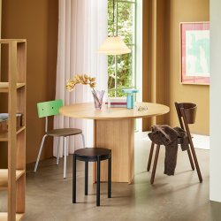 H&uuml;bsch Muse Pendel Lampe Triangulr Hvid/Messing