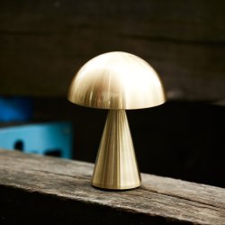 Hbsch Mush Transportabel Lampe Messingfarve