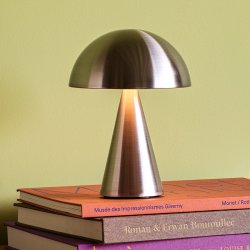 Hbsch Mush Transportabel Lampe Nikkelfarve