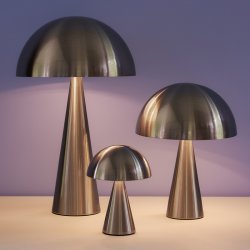 Hbsch Mush Transportabel Lampe Nikkelfarve