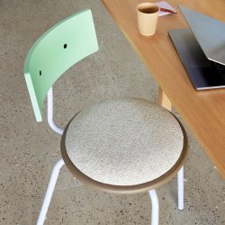 H&uuml;bsch Muted Stolehynde Rund Sand