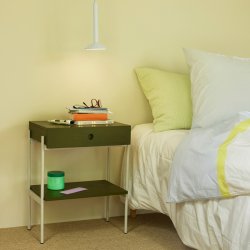 Hbsch Noir Sengebord Grn/Off-White