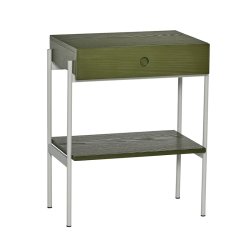 Hbsch Noir Sengebord Grn/Off-White