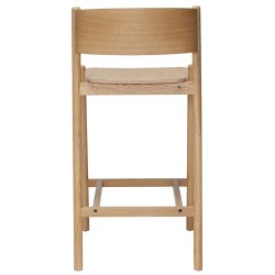 H&uuml;bsch Oblique Barstol - Natur