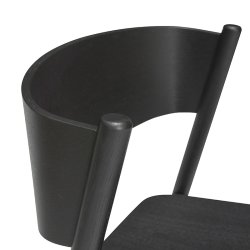 H&uuml;bsch Oblique Barstol - Sort