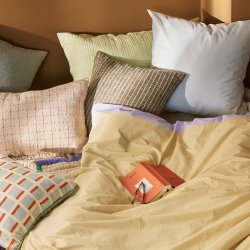 Hbsch Ori Pude 50x50 cm Oliven/Beige