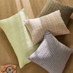 Hbsch Ori Pude 50x50 cm Oliven/Beige