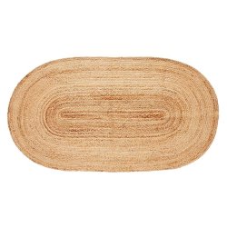 Hbsch Tppe i Jute Sage - Ovalt