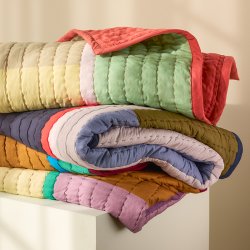 Hbsch Pavilion Plaid Block Bl/Flerfarvet