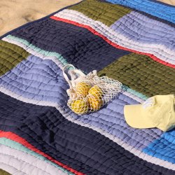 Hbsch Pavilion Plaid Block Bl/Flerfarvet