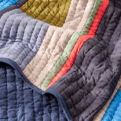 Hbsch Pavilion Plaid Block Bl/Flerfarvet