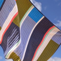 Hbsch Pavilion Plaid Block Bl/Flerfarvet