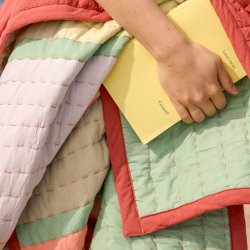 Hbsch Pavilion Plaid Block Coral/Flerfarvet