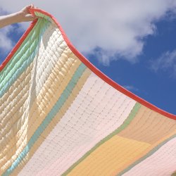 Hbsch Pavilion Plaid Block Coral/Flerfarvet