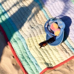 Hbsch Pavilion Plaid Block Coral/Flerfarvet