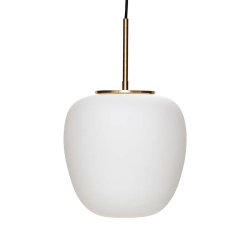 Hbsch Muse Pendel Lampe Muse - Hvid/Messing - Small