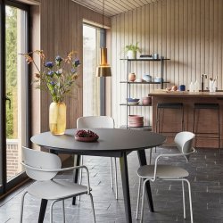 H&uuml;bsch Mono Cylinder Pendel Lampe - Messing