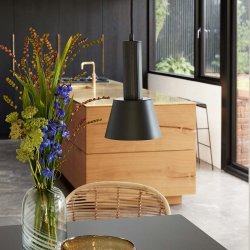 Hbsch Mono Pendel - 15 cm - Sort