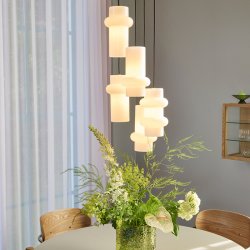 H�bsch Pilule Pendel Dobbel Blank Hvid