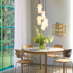 H�bsch Pilule Pendel Down Mat Hvid