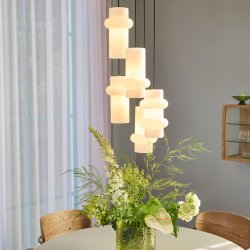 H�bsch Pilule Pendel Up Mat Hvid