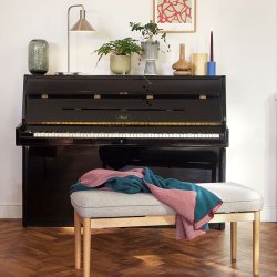 Hbsch Cuddle Plaid - 130x200cm - Petroleumsbl/Bordeaux