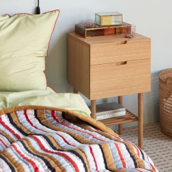 H&uuml;bsch Pavilion Stribet Plaid - Multifarvet