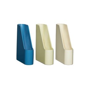 Hübsch Redux Skrivebordsordner St af 3 Off-white/Light Yellow/Petrol